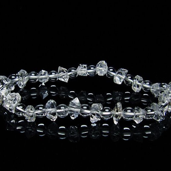 オイルインクォーツ （石油入り 水晶）  ブレスレット  パキスタン産 [T99-5710]