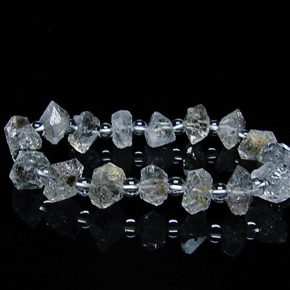 オイルインクォーツ （石油入り 水晶）  ブレスレット  パキスタン産 [T99-5759]