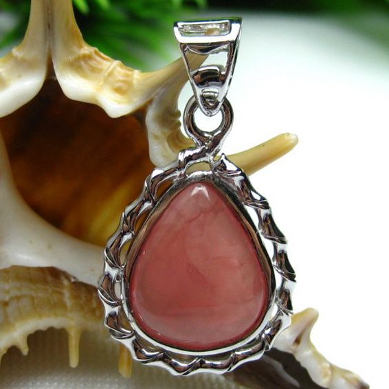 インカローズ ロードクロサイト ペンダント [W12-16]