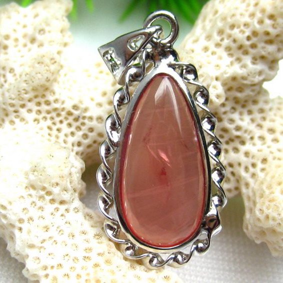 インカローズ ロードクロサイト ペンダント [W12-2]