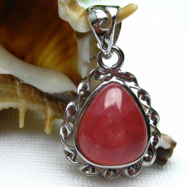 インカローズ ロードクロサイト ペンダント [W12-29]