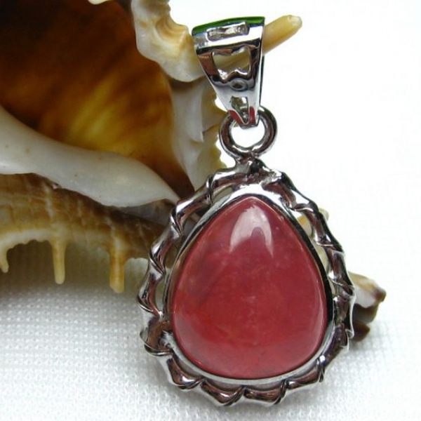 インカローズ ロードクロサイト ペンダント [W12-34]