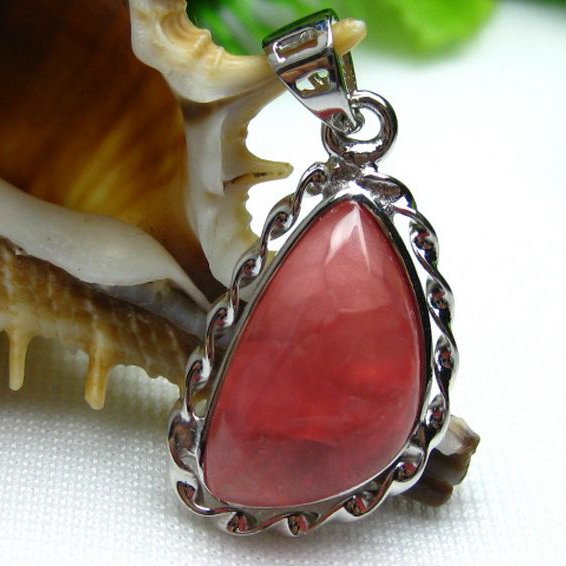 インカローズ ロードクロサイト ペンダント [W12-45]