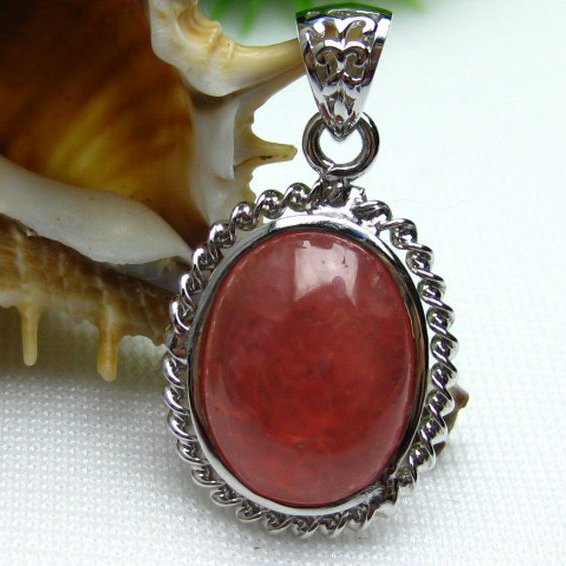 インカローズ ロードクロサイト ペンダント [W12-54]