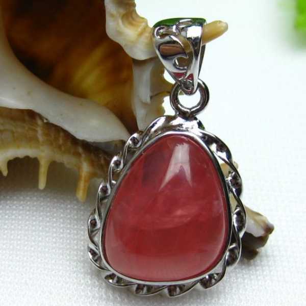 インカローズ ロードクロサイト ペンダント [W12-58]