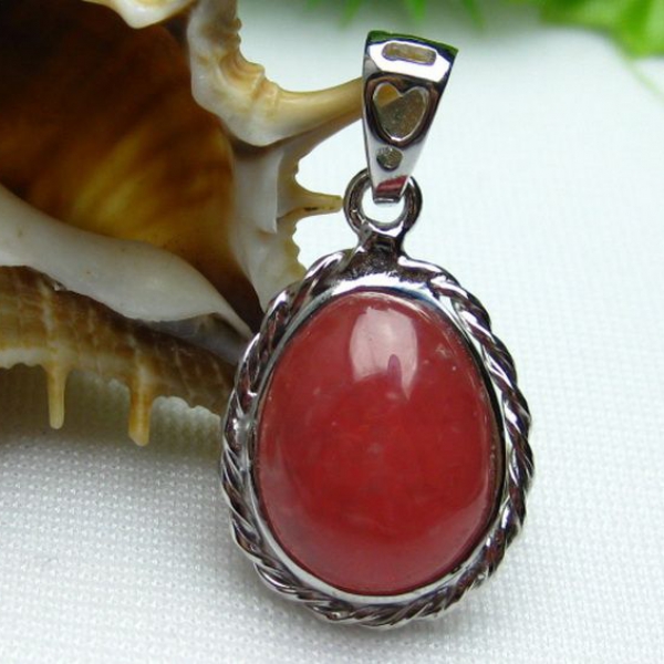 インカローズ ロードクロサイト ペンダント [W12-61]