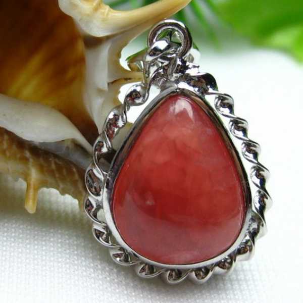 インカローズ ロードクロサイト ペンダント [W12-63]