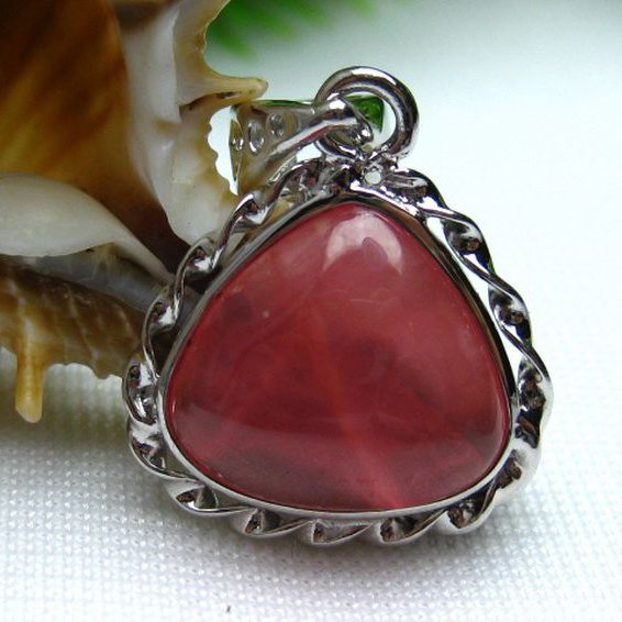 インカローズ ロードクロサイト ペンダント [W12-7]