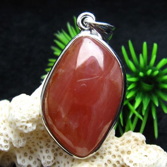 インカローズ ロードクロサイト ペンダント [w13-37]