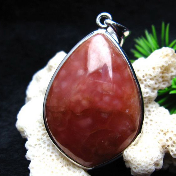 インカローズ ロードクロサイト ペンダント [W13-39]