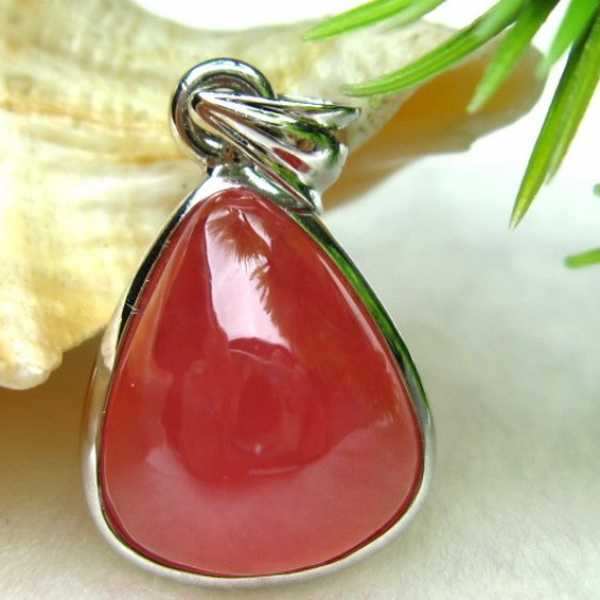 インカローズ ロードクロサイト ペンダント [W9-111]