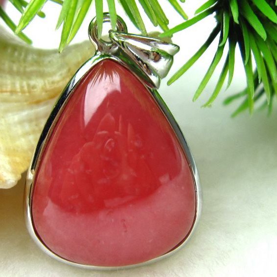 インカローズ ロードクロサイト ペンダント [w9-48]