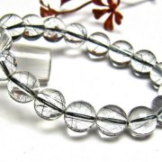 ブラックルチルクォーツ ブレスレット 11mm [h131-127]
