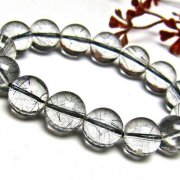 ブラックルチルクォーツ ブレスレット 13mm [h131-138]
