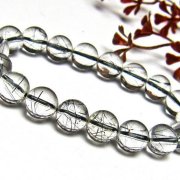ブラックルチルクォーツ ブレスレット 11mm [h131-67]