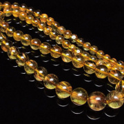 ゴールドタイチンルチル ネックレス 5mm [H213-22]