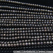 ブラックオパール 一連 ビーズ5.5mm 《rv》 [H54-25]