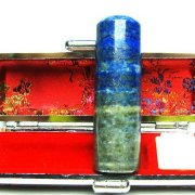 ラピスラズリ 印材　※別途料金で篆刻可能 18mm [m108-12]