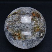 天然石 ピンクホワイトガーデンクォーツ 丸玉 貫通穴な Φ14.3mm 高品質]ピンク&ホワイトピンクバイカラーガーデンクォーツルース