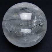 トルマリン入り　水晶　丸玉　天然石 ブラックトルマリン入り水晶丸玉ブレスレット9mm｜マライカ公式通販