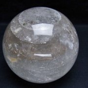 1.3Kg ガーデン水晶 丸玉 96mm [T100-4696]