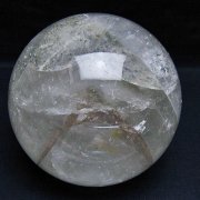 2Kg グリーンファントム水晶 丸玉 118mm [T100-4699]