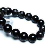 モリオン 純天然 黒水晶 ブレスレット 14mm [t112-6814]