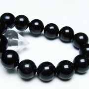 ロシア産モリオン(黒水晶)18mmブレスレット 人気] モリオン(黒水晶) ブレスレット 18mm チベット産 #T3218