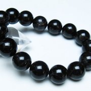 モリオン 純天然 黒水晶 ブレスレット 14mm [t112-7893]