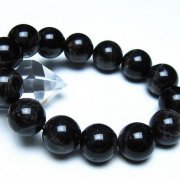 モリオン 純天然 黒水晶 ブレスレット 16mm [t112-8122]