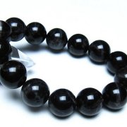 モリオン 純天然 黒水晶 ブレスレット 16mm [t112-8124]
