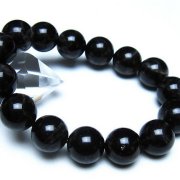 モリオン 純天然 黒水晶 ブレスレット 14mm [t112-8161]