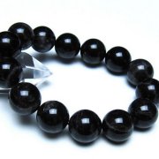 モリオン 純天然 黒水晶 ブレスレット 16mm [t112-8178]