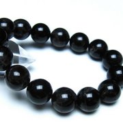 モリオン 純天然 黒水晶 ブレスレット 14mm [t112-8213]