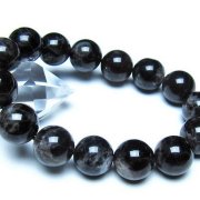 モリオン 純天然 黒水晶 ブレスレット 14mm [t112-8265]