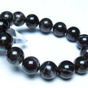モリオン 純天然 黒水晶 ブレスレット 14mm [t112-8269]