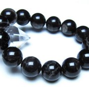 モリオン 純天然 黒水晶 ブレスレット 16mm [t112-8352]