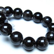 モリオン 純天然 黒水晶 ブレスレット 18mm [t112-8364]