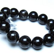 モリオン 純天然 黒水晶 ブレスレット 18mm [t112-8380]