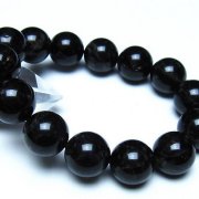 モリオン 純天然 黒水晶 ブレスレット 16mm [t112-8397]