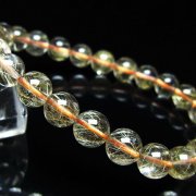ゴールドタイチンルチル ブレスレット 8mm [t116-13297]