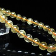 ゴールドタイチンルチル ブレスレット 7mm [t116-13304]