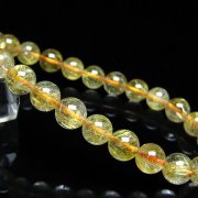 ゴールドタイチンルチル ブレスレット 8mm [t116-13320]