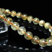 ゴールドタイチンルチル ブレスレット 8mm [t116-13373]