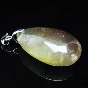プラチナ入水晶 ペンダント [T12-1812]
