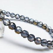レインボーオーラ 64面カット ブレスレット 6mm [T125-6129]