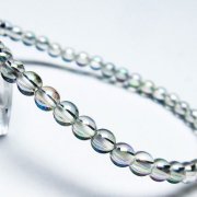 レインボーオーラ水晶 ブレスレット 4mm [T125-6266]