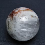 トルマリン入り　水晶　丸玉　天然石 天然水晶 丸玉 30mm｜天然石 丸玉 通販のキラリ石