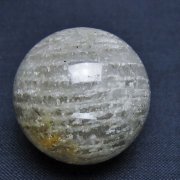 ファントムクォーツ★幻影水晶 丸玉★天然石★B 厳選 スーパーグリーンファントムクォーツ丸玉36.5mm（幻影水晶