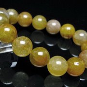 金針ルチル水晶ブレスレット14mm